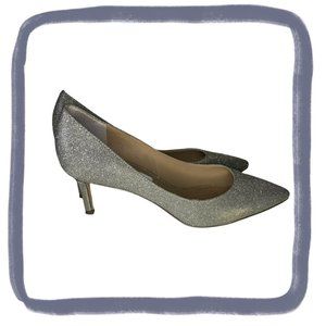 Nina New York Steel Metallic Mid-Heel Classic Pump